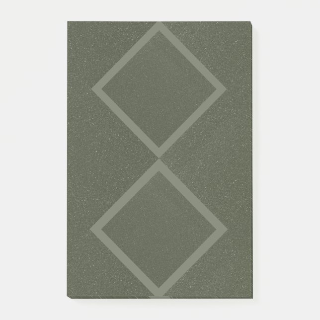 Dubbla Diamond Moss Sticky Notes Post-it Block (Framsida)