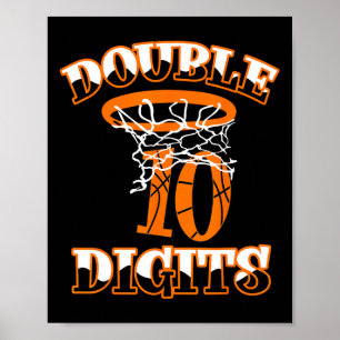 Dubbla Digits Birthday Dekorations Boy 10 Bysketby Poster