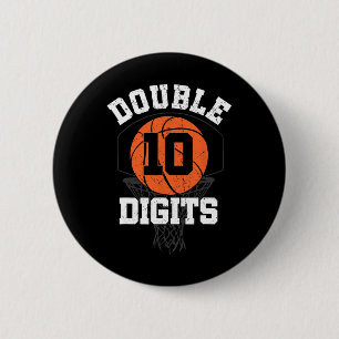 Dubbla Digits Birthday Dekorations Boy 10th Bysket Knapp