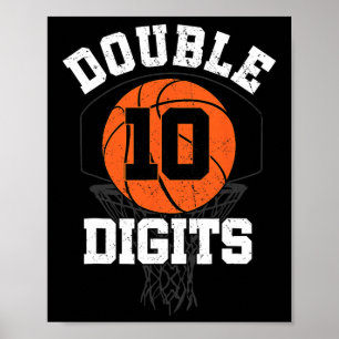 Dubbla Digits Birthday Dekorations Boy 10th Bysket Poster