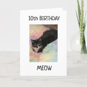 *DUBBLA DIGITS* LYCKLIG *10:e BIRTHDAY* Kort