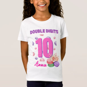 Dubbla Digits Macaroon Teenager Birthday Girl T Shirt