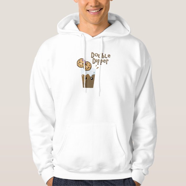 Dubbla Dipper Cookies N Mjölk Sweatshirt Med Luva (Framsida)