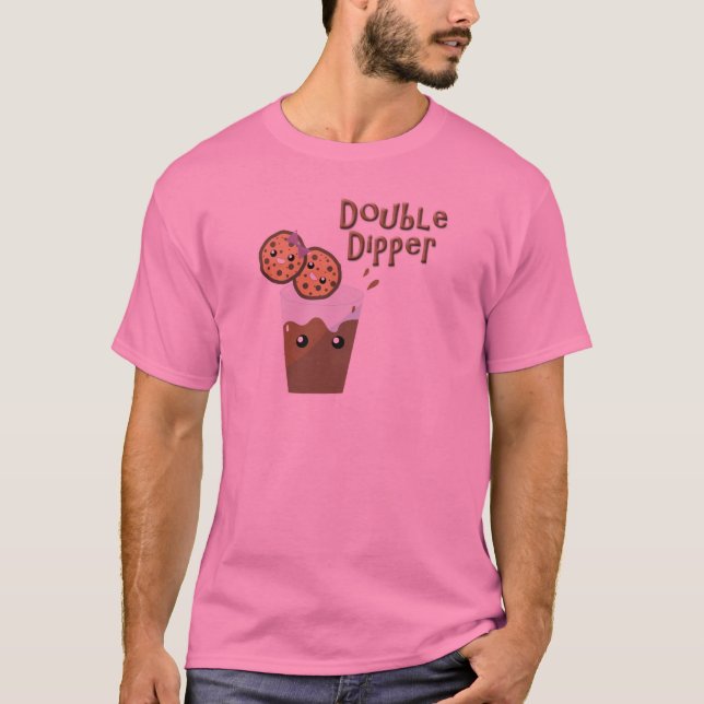 Dubbla Dipper Cookies N Mjölk T-shirt (Framsida)