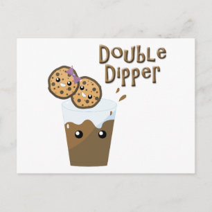 Dubbla Dipper Cookies N Mjölk Vykort