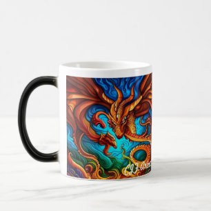 Dubbla Dragons Magisk Mugg