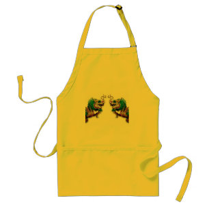 Dubbla drakoner Apron Förkläde
