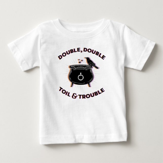 Dubbla Dubbla Toil & Trouble Baby Top T-shirt (Framsida)