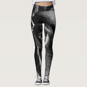 Dubbla Exponering för alla över utskriften som lig Leggings