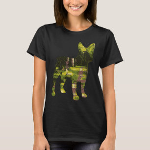 Dubbla Exponeringsdjur Fransk Bulldog Älskare T Shirt