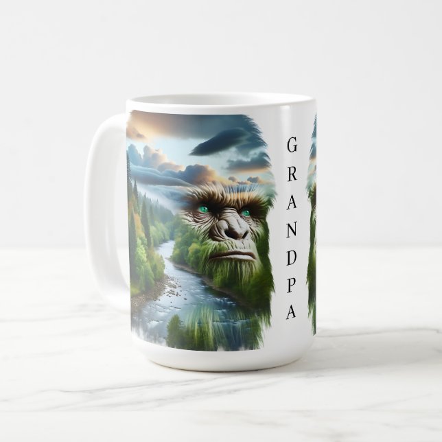 Dubbla Exponeringsgräns i Personligen Natur Kaffemugg (Framsida vänster)