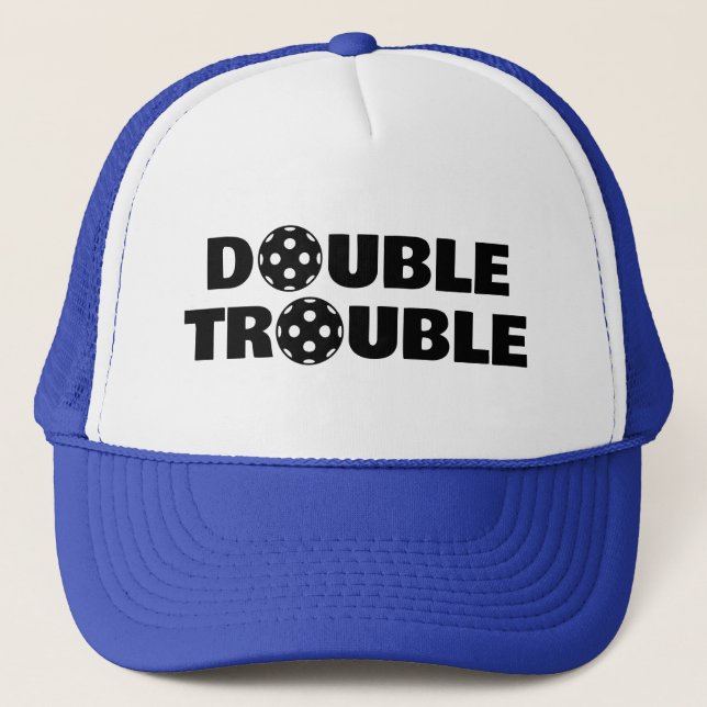 DUBBLA FELLE-pickleball-hattar för dubbla team Keps (Framsida)