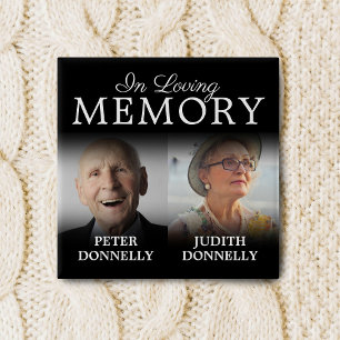 Dubbla Firande i Life Memorial Button Knapp