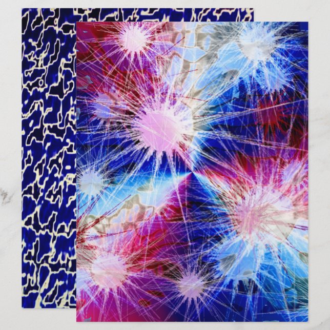 Dubbla Fireworks Crackle (Fram/baksida)