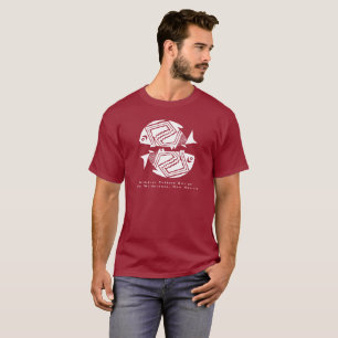 Dubbla Fish, Mimbres Pottery Design T-Shirt
