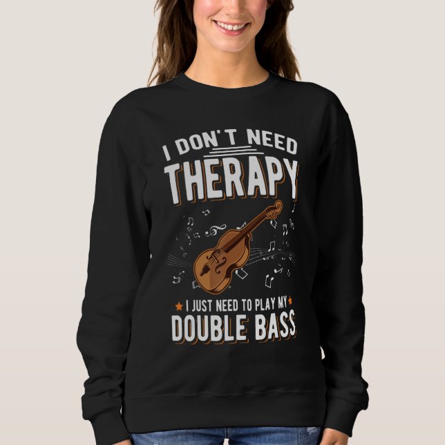 Dubbla för basterapi för dubbla Bass Player 1 T Shirt (Framsida)