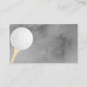 dubbla för golf boll-visitkortsmall visitkort