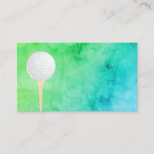 dubbla för golf boll-visitkortsmall visitkort