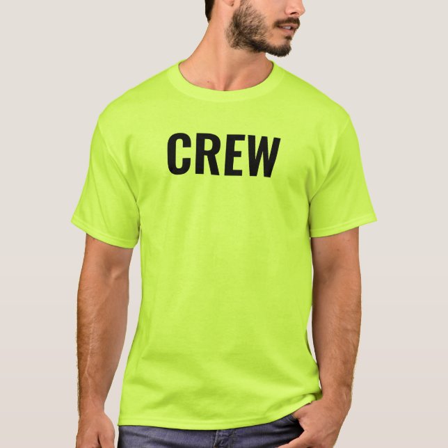 Dubbla för Grönt för besättningssäkerhet Sided Pri T Shirt (Framsida)