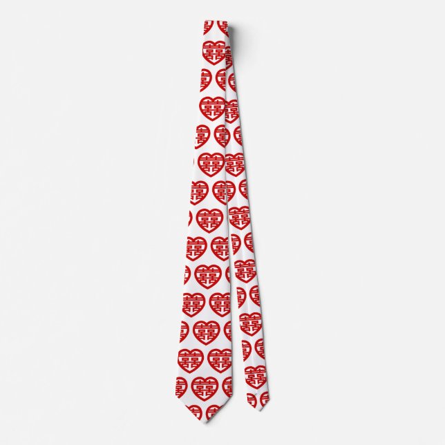 Dubbla Happity 囍 Shuangxi Chinese Hanzi Heart Slips (Framsida)