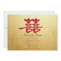 Dubbla Happity Chinese Bröllop - Spara datum