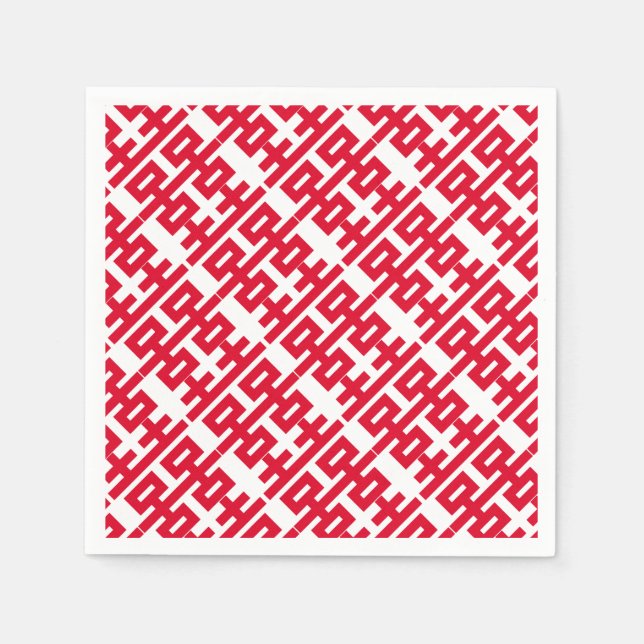 Dubbla Happity Lycka till 双 喜 雙 喜 Pappersservett (Framsidan)