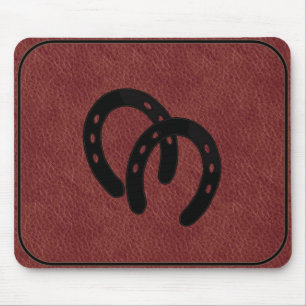 Dubbla Häst-skor MÄRKT MOUSEPAD Musmatta