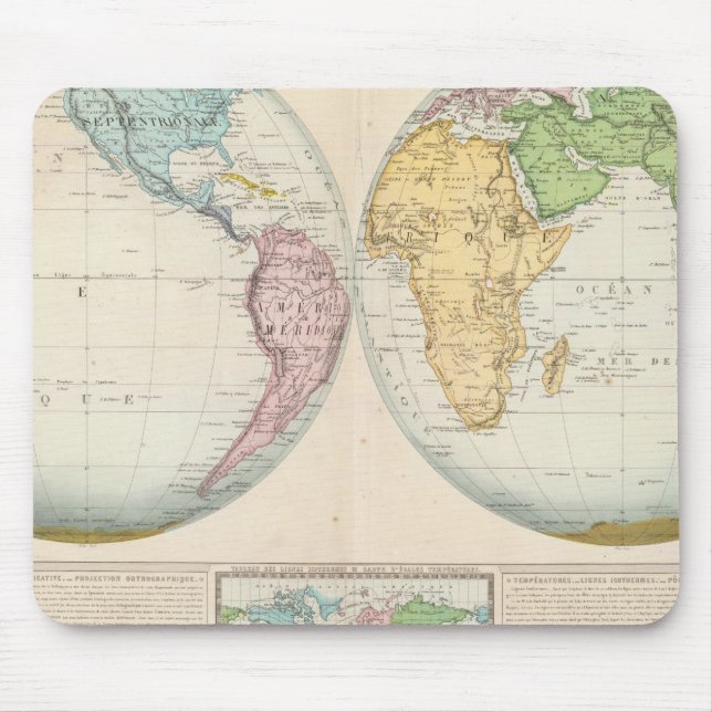 Dubbla Hemisphere Karta of the Climate Musmatta (Framsidan)