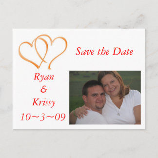 Dubbla Hjärtan Meddelande Vykort