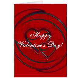 Dubbla Hjärtar Glad Alla hjärtans dag i vitt I Hälsningskort