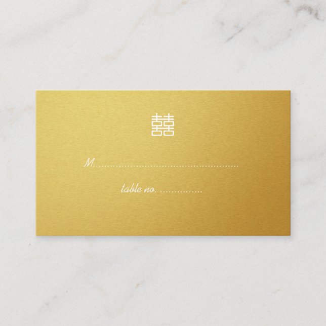 Dubbla: Höghastighetskort i Bröllop Placeringskort (Framsida)