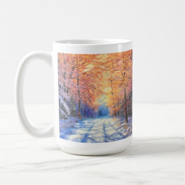 Dubbla Image Magic Snö Scene 15 oz mugg (Vänster)