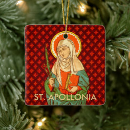 Dubbla Image St. Apollonia (VVP 001) Square Julgransprydnad Keramik