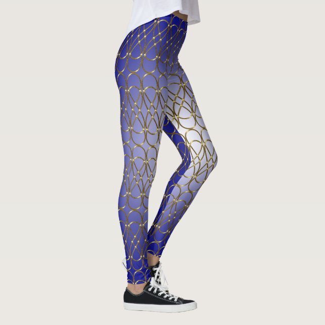 Dubbla Infinity antique guld + dina idéer Leggings (Höger)