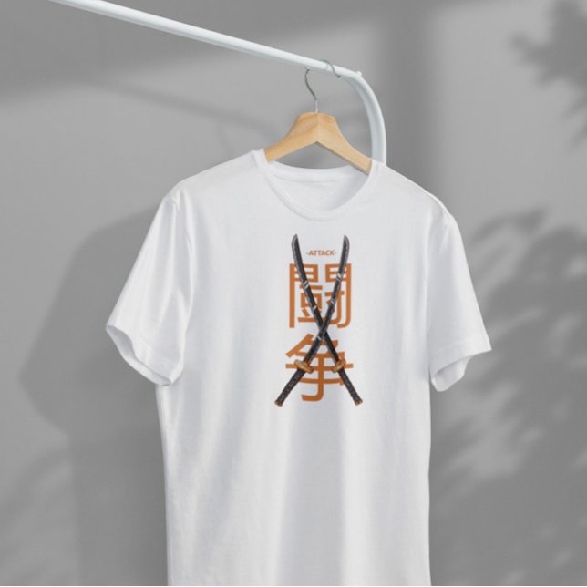 Dubbla japanska svärd t shirt (Skapare uppladdad)
