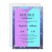 Dubbla Joint twin Space-födelsedagskalender Boy Gi