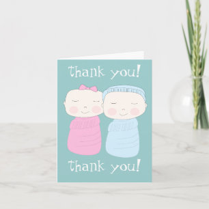 Dubbla Joy! Tack Notecard Kort