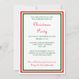 Dubbla Jultrim - 5 x 7 jul Party Inbjudan