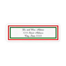 Dubbla - Jultrim - Returadressetikett Returadress Etikett