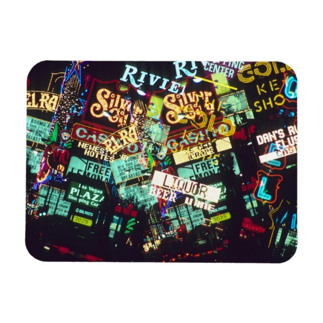 Dubbla, kasinoskyltar, Las Vegas. Magnet (Horisontell)