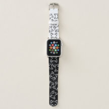 Dubbla Kat Mönster vit och svart