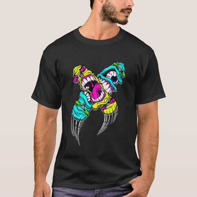 Dubbla Klo T Shirt (Framsida)