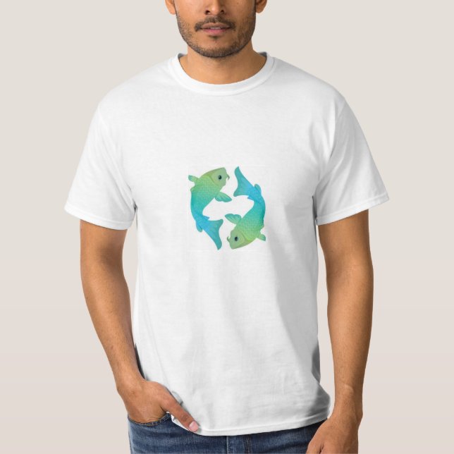 Dubbla Koi Fish Tee (Framsida)