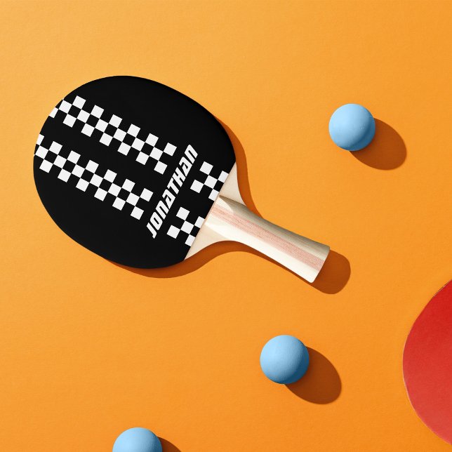 Dubbla Kontrollerad Rand i Färg i namn Anpassnings Pingisracket (Skapare uppladdad)