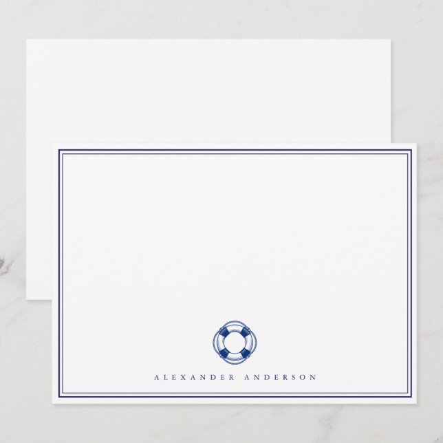 Dubbla-kort för Nautisk marin Professionell Gräns Anteckningskort (Fram/baksida)