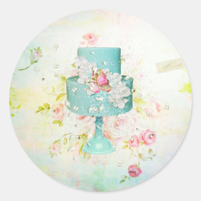 Dubbla Kummedekal Runt Klistermärke (Framsida)