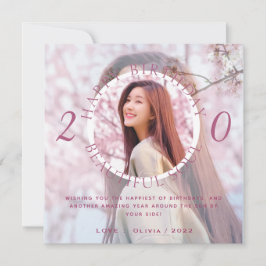 Dubbla Lagrar anpassar Grattis på födelsedagen-kor Kort