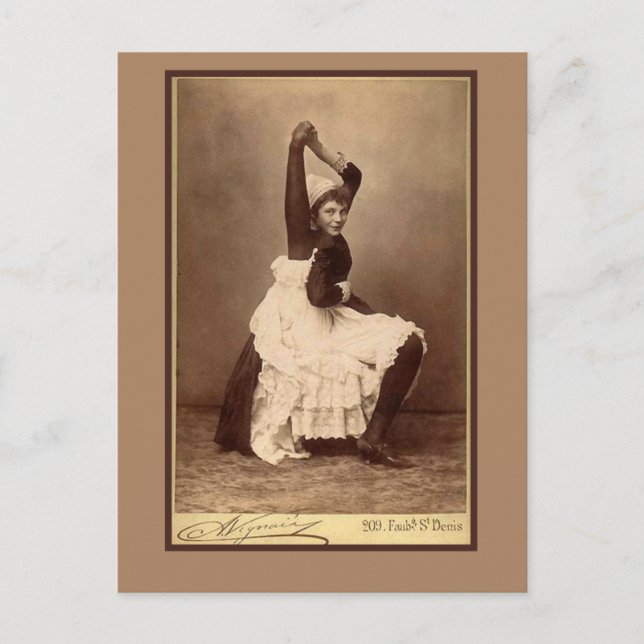 Dubbla Ledd Circus-utförare på kort (Framsida)