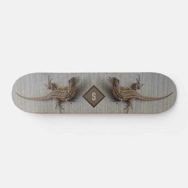 Dubbla Lizard Monogram Mini Skateboard Bräda 18,5 Cm (Horz)