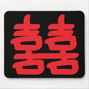 Dubbla Lycka i Red Mousepad Musmatta